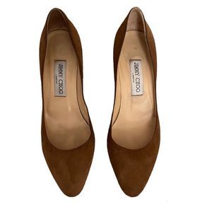 Jimmychoo Suede Caramel Brown Heels. - image 1